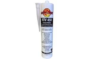 LavaLock RTV High Temp BBQ Smoker Sealer Gasket Adhesive 10 oz Cartridge (450 F - Clear)