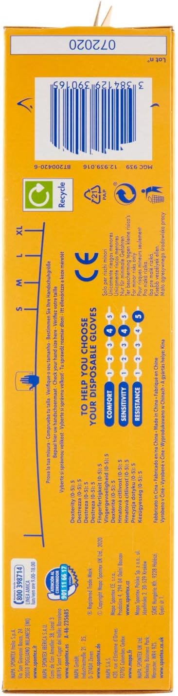 Spontex Protect Vinyl Disposable Gloves, Powder-Free and Latex Free, Multi-Purpose, in Practical Dispenser Box, Size S, Pack of 100 - Image 5