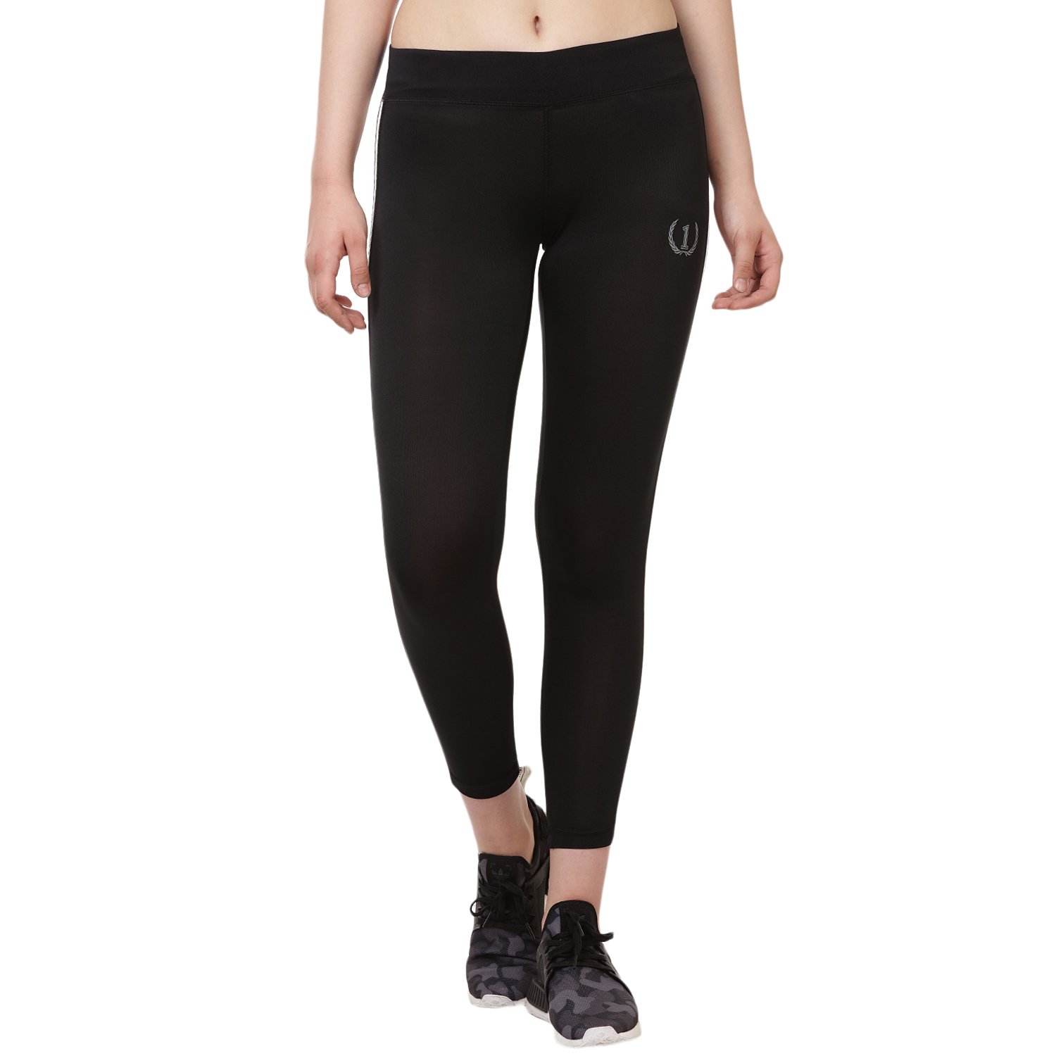 onesport womens sports black tights-onsp54blk
