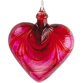 Glass Eye Studio Hand Blown Glass Heart Ornament - Valentine