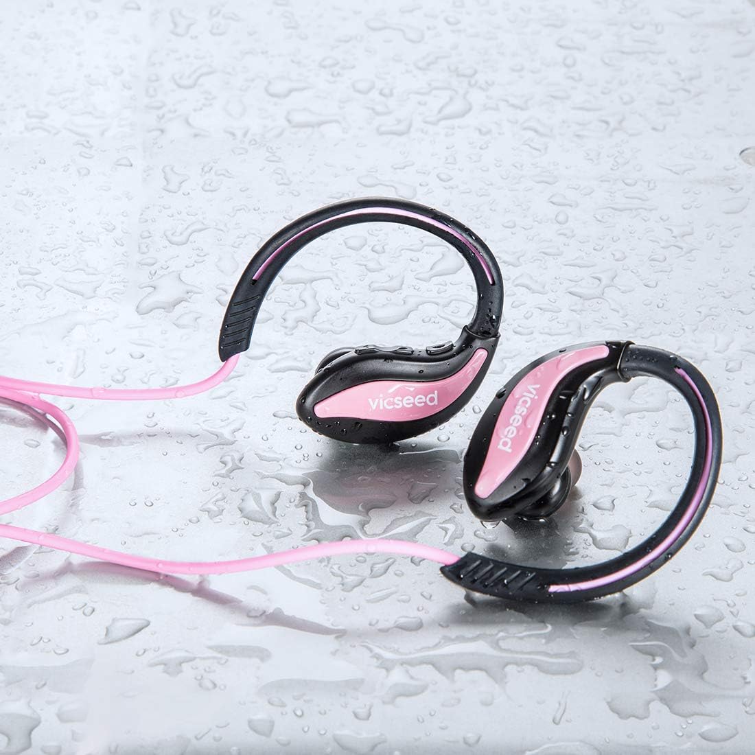 VICSEED Bluetooth Earphones,Pink Wireless Earphones Gym Amazon.co.uk