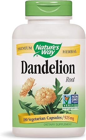 Amazon 2個セット お得サイズ ダンデライオン 西洋タンポポ 根 1575mg 180粒 海外直送品 Nature S Way ダイエットサプリメント