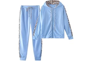 amropi Women's 2 Piece Tracksuit Sweatsuits Sets Hoodie Sweatshirt and Jogging Sweatpants Suit