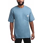 Bass Creek Outfitters Mens Pocket Tee Shirts - Heavyweight Shirt Cotton Crewneck Casual Short Sleeve Work Shirts for Men