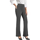SEMARO Womens Bootcut Dress Pants High Waist Stretchy Flare Work Pants Business Office Pull on Slacks with Pockets