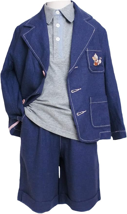 Amazon ジャケットとポロシャツとショートパンツセット 春夏 男の子 85 110cm お誕生日プレゼント おでかけコーディネート No 135 ポロシャツ 通販