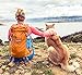 FAB FUR GEAR ® Drink Doggie Dog Water Bottle for Travel | Bundled Waste Bags | Portable | Collapsible Gift for Dogs| Holds 16.9oz of Water