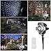 Snowfall LED Lights, Christmas waterproof Rotating Fairy Snowflake Projector Lamp with Wireless Remote, White Snow Projection Light for Christmas, Halloween, Party, Wedding and Garden Decorations