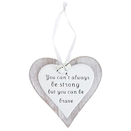 Mr Crimbo Grey Wooden Heart Shape Hanging Christmas Decoration