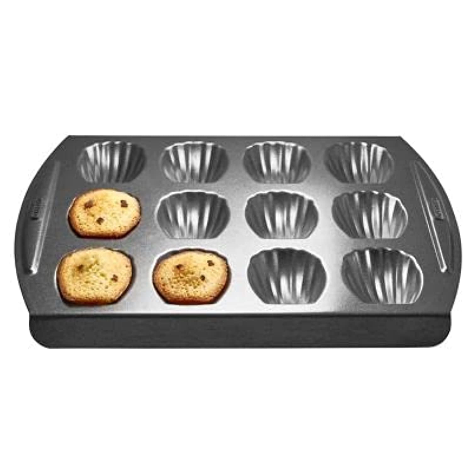 lakeland Non-Stick 12 Hole Madeleine Tin 31.5cm x 30cm – Sure Grip Handles Oven Safe Up to 240°C