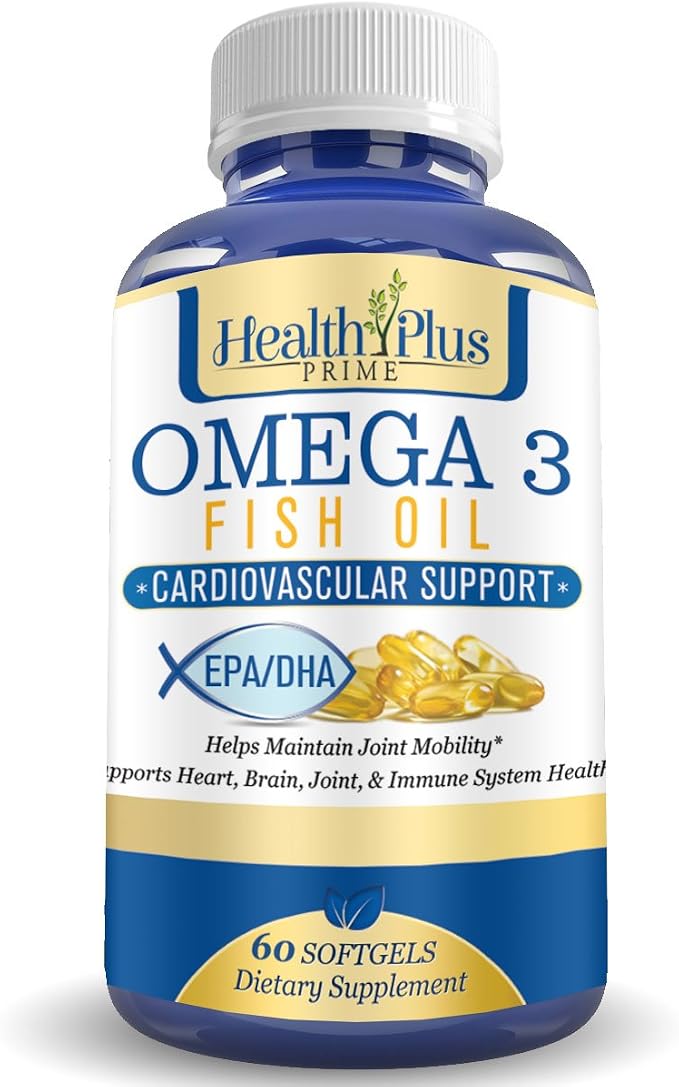 Omega 3 Fish Oil Pills (60 Count) Fish Oil