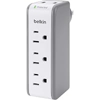 Belkin 3-Outlet SurgePlus Mini Travel Swivel Charger Surge Protector