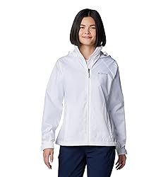 Columbia Womens Switchback IV Rain Jacket, White, 2X