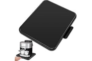 FLYISLAND Kitchen Caddy Coffee Maker Sliding Tray, Premium Under Cabinet Appliance Coffee Maker Toaster Blender Air Fryer Stand Mixer Countertop Storage Moving Slider with Smooth Rolling Wheels (13.8"W x11.7"D)