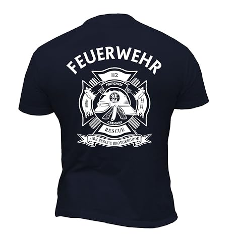 Rescue Point Firefighter Fireman Feuerwehr Herren T-Shirt KF2DE