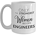 HollyWood & Twine Female Engineer Gift - Only The Strongest Women Become Engineers Coffee Mug