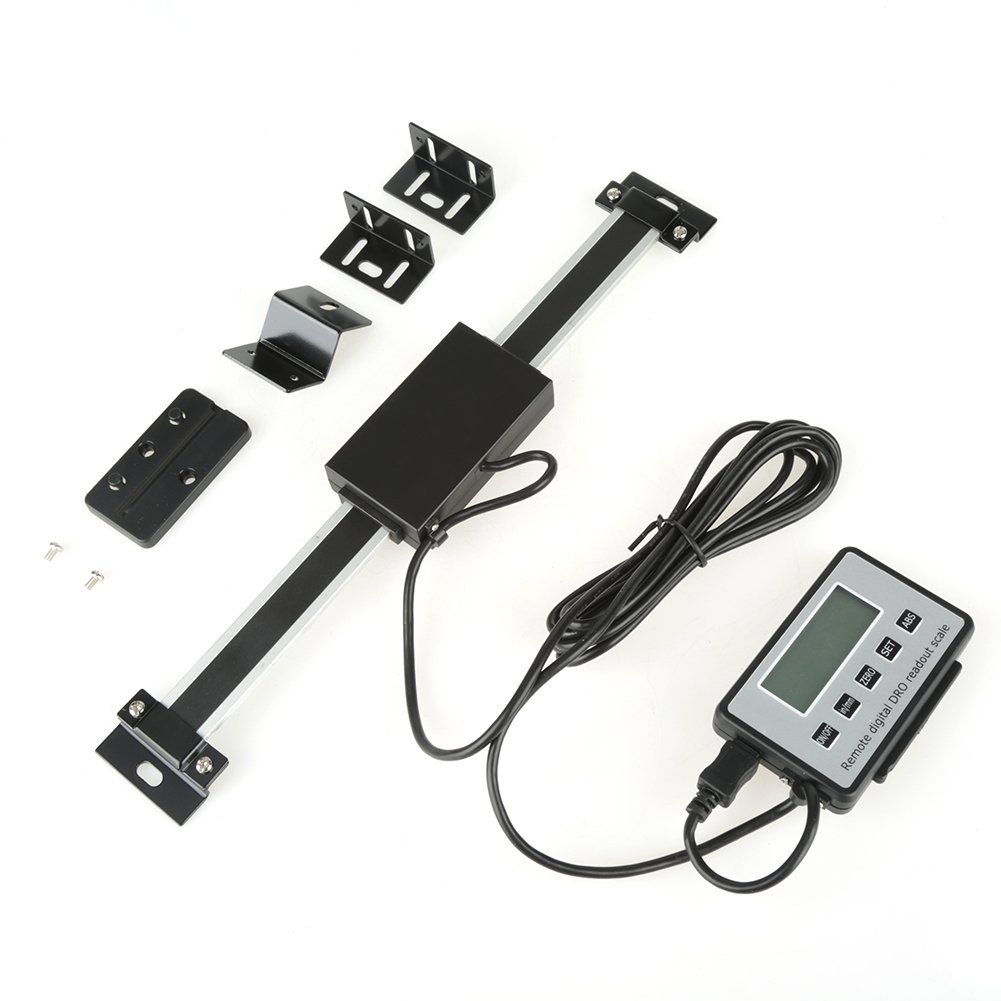 Digital Readout Kit, Akozon Remote Digital DRO Readout Scale kit, 6inches Remote Digital DRO Large LCD Readout Scale for Bridgeport Mill Lathe