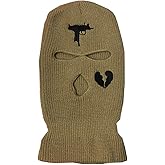 3 Hole Uzi Balaclava Knitted Full Face Cover Ski Mask Winter Windproof Neck Warmer Thermal Cycling for Men Women