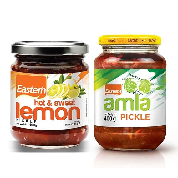 Eastern Hot & Sweet Lemon Pickle (300g) + Amla Pickle (400g) (Pack of 2)