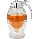 Mrs. Anderson’s Baking Syrup Honey Dispenser, Glass with Storage Stand, 8-Ounce Capacity