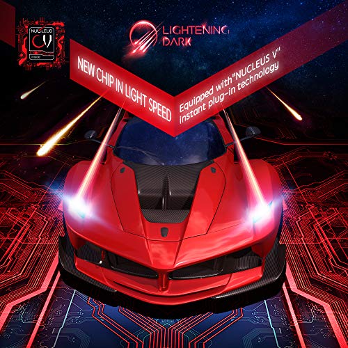 LIGHTENING DARK H7 LED Headlight Bulb, Super Bright 12000Lm 6500K Cool