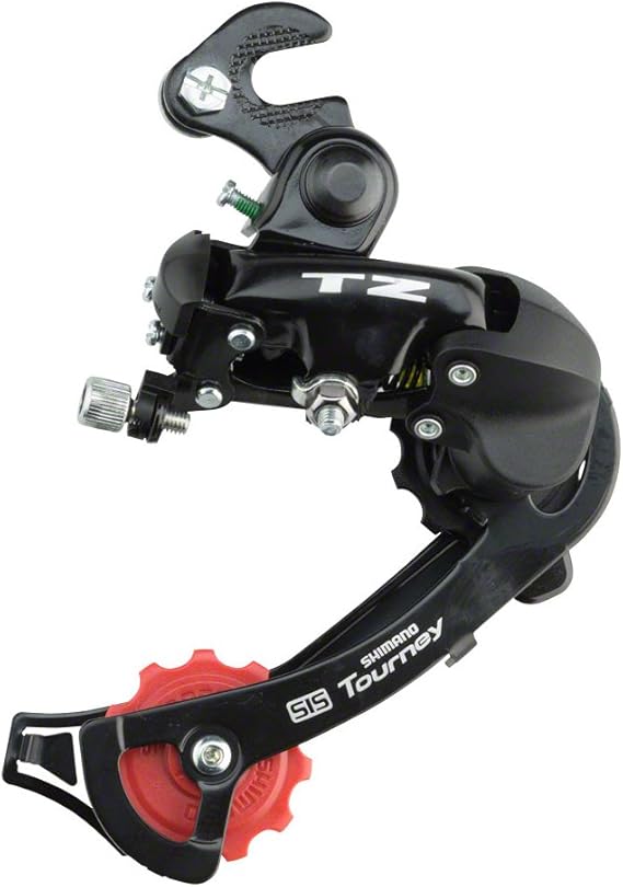 Shimano RDTZ50 Tourney Rear Derailleur w/Hanger Mount 6/7 Speed Long Cage Black