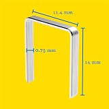 Rapid 53/10mm Finewire Staples Galvanised Steel 2500 Pack Textiles view 2