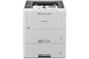 Brother HL-L6210DWT Business Monochrome Laser Printer with Dual Paper Trays, Wireless Networking, and Duplex Printing, White
