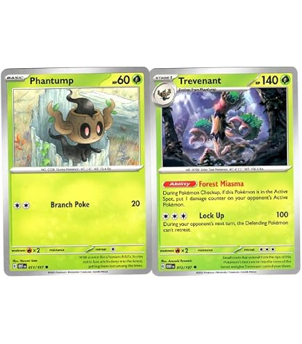 Amazon.com: Trevenant 013/167 – Twilight Masquerade – Pokemon Card Lot :  Toys & Games