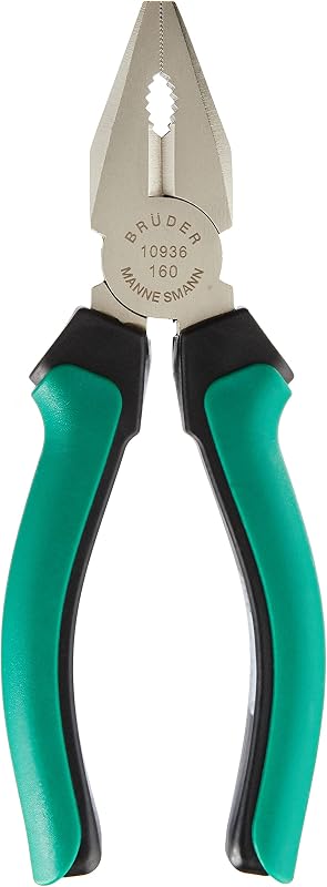 Brüder Mannesmann Kombizange 6", C70-Werkzeugstahl, TÜV/GS | M10936
