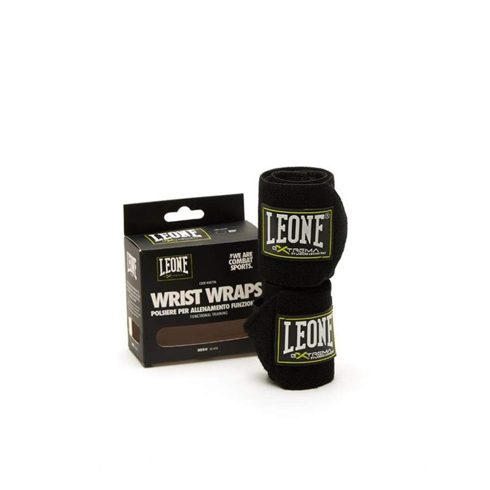 LEONE 1947, Wristbands, Unisex Adult, Black, Taglia Unica, AB706