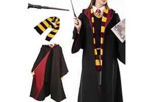 MLTAO Magician Robe Costume Halloween Wizard Witches Cosplay Hooded Cloak Adult Teens Costumes Magic Cape