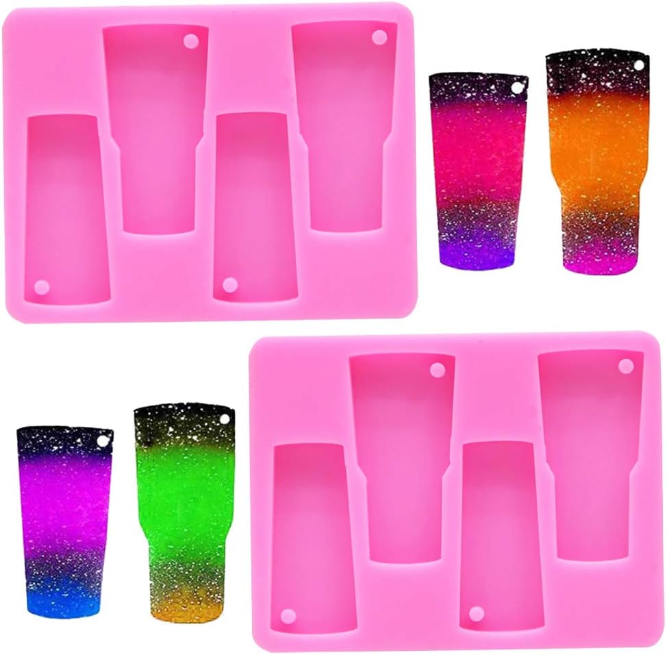 Nifocc Tumbler Silicone Mold Keychains Cup Mold Keychain