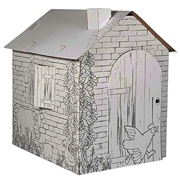 Legler 10015 - Spielhaus, Häuschen, aus Bastelkarton