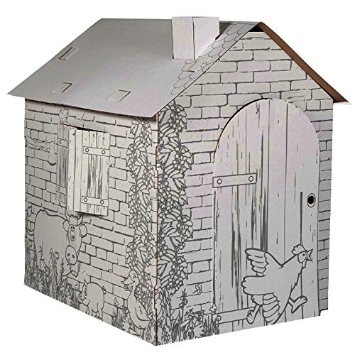 Legler 10015 - Spielhaus, Häuschen, aus Bastelkarton