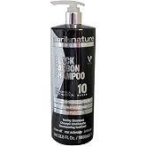 abril et nature - Professional Black Carbon Yellow Toning Shampoo - For bleached or gray hair - Protects and Repairs - Long-l