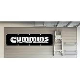 Daoops Turbo Diesel Flag 2x8ft Black Banner