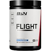 Bare Performance Nutrition BPN Flight Pre Workout, Supports Energy and Mental Focus, Improved Endurance &amp; Muscle Pumps with CarnoSyn&reg; Beta Alanine, Blue Raspberry, 30 Servings