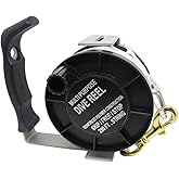 Scuba Choice Diving Stainless Steel Heavy Duty Multi-Purpose Dive Reel, 290-Feet, Black