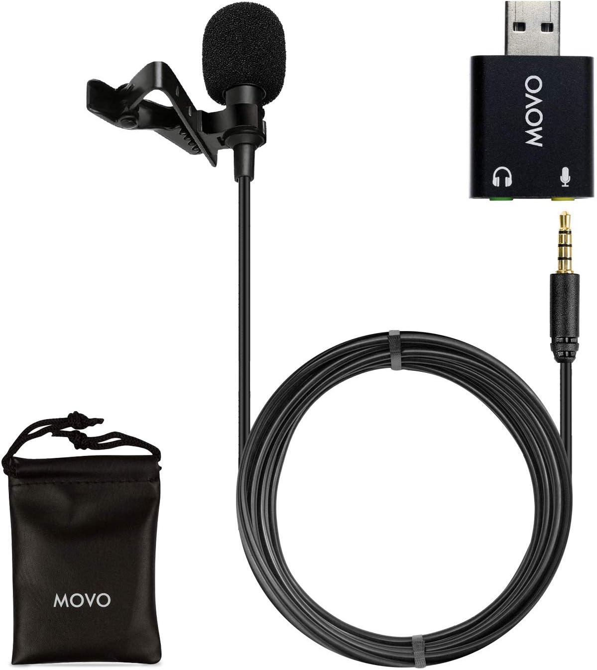 Movo Universal Lavalier USB Microphone for Computer Amazon.co.uk