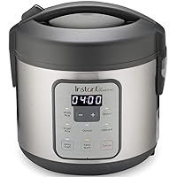 Instant Zest 8 Cup One Touch Rice Cooker, From the Makers of Instant Pot, Steamer, Cooks Rice, Grains, Quinoa and Oatmeal, 8-