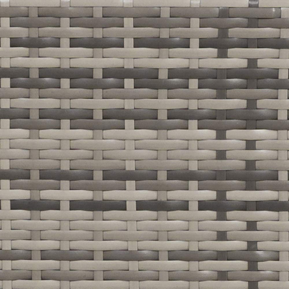 Suncrown Outdoor Sofa 4 Piece Patio Furniture Set Checkered Wicker And Glass Coffee Table Brown Washable Cushion And Lavorist