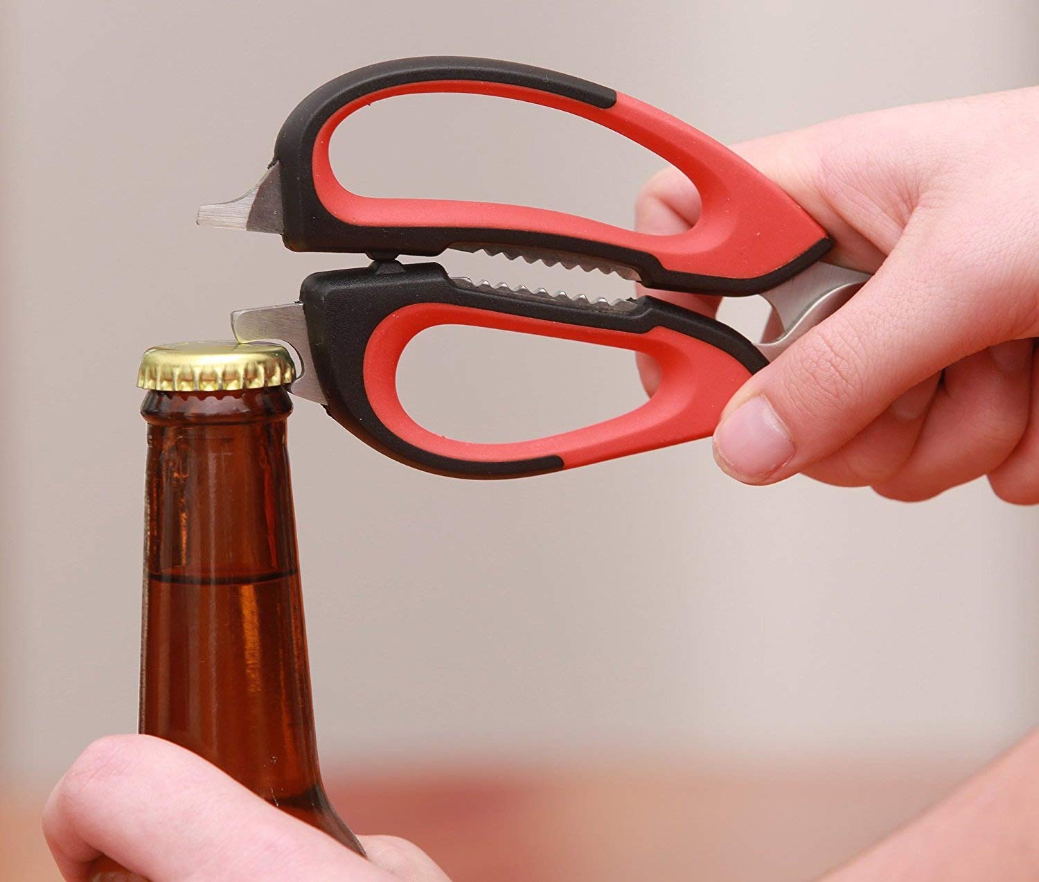 Chef Brooklyn BBQ Grill Mats with Bonus Kitchen Scissors- Heavy Duty Multi-Functional Scissors Sharp Perfect for Chicken, Poultry, Fish, Meat, Herbs and Outdoors for the BBQ\'S Camping or on the Boat