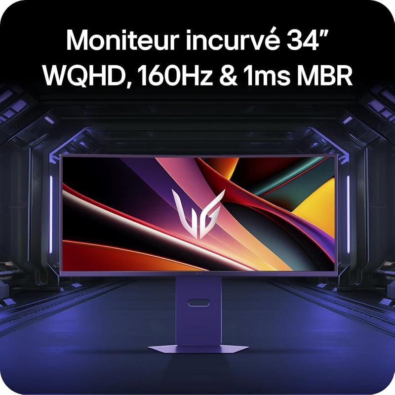 Ultragear™ 34G600A-B.AEU Ecran PC Gaming 34" - Dalle VA résolution WQHD (3440 x 1440), 5ms GtG 160Hz, HDR 10, sRGB 99% (CIE1931), FreeSync Premium