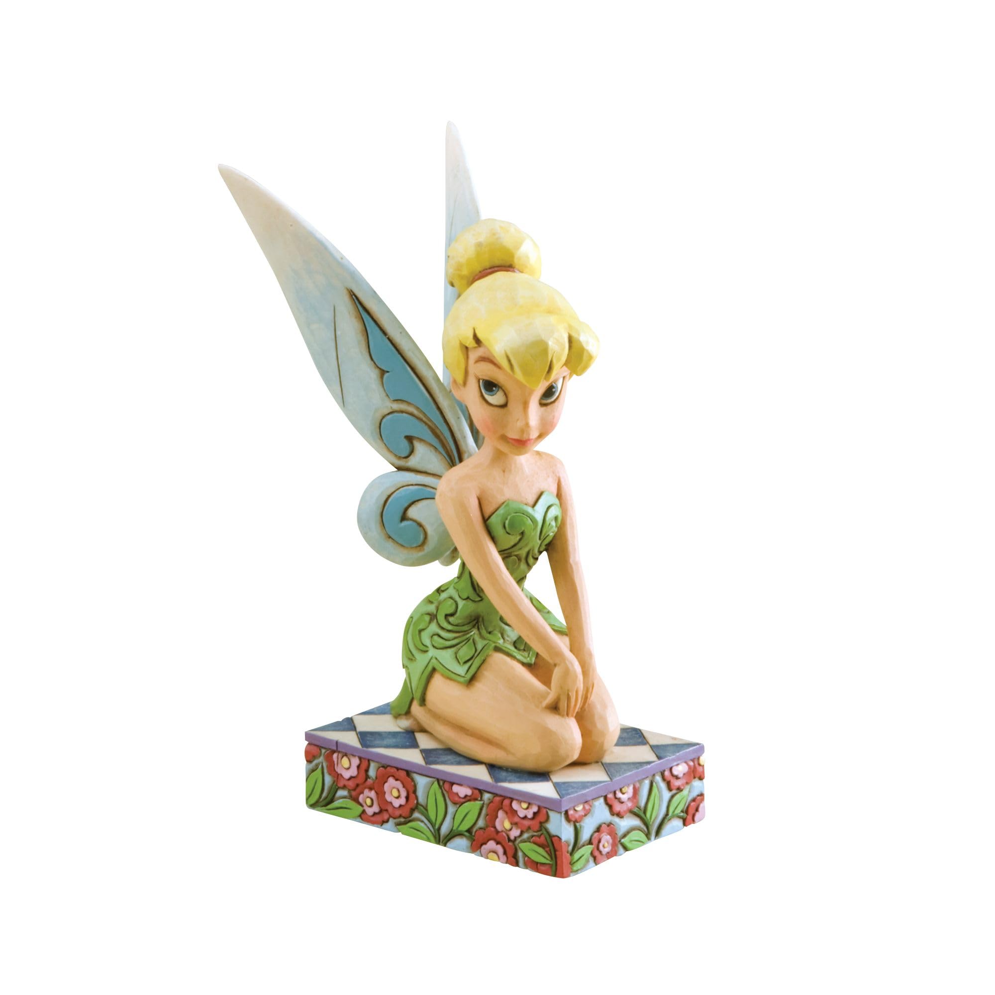 Photo 1 of Enesco Disney Traditions by Jim Shore Peter Pan Tinker Bell Seated Pose Figurine, 5 Inch, Multicolor