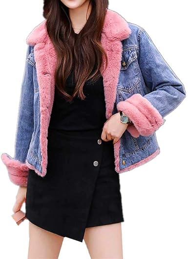 pink velvet denim jacket