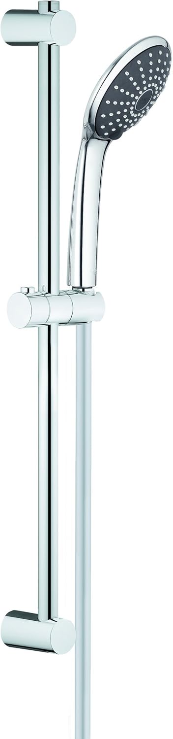 GROHE 27326000 Vitalio Joy 110 Duo Shower Rail Set including 2 Spray Options, Chrome, Sin pegamento