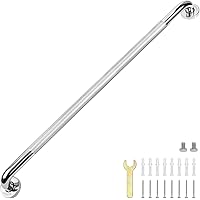 sunzone Bathroom Grab Bars Handle, 32-inch Anti Slip Grab Bars, Chrome SUS 304 Stainless Steel Bathroom Shower Handles,Safety