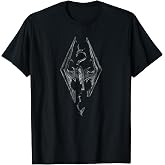Elder Scrolls Skyrim Dragon Emblem Video Game T-Shirt