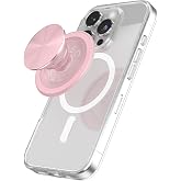 PopSockets Phone Grip for MagSafe, Magnetic Holder- Dusty Rose | With Magnet, Removable, Kindle/iPhone/Android/Tablet, Light, Pink, Metal, Enamel, Top